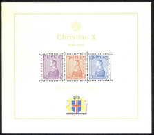 Iceland Sc# B5 MH Souvenir Sheet 1937 King Christian X - Ongebruikt