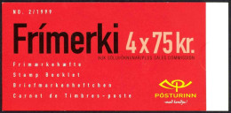 Iceland Sc# 879a MNH Complete Booklet 1999 75k Locomotive - Libretti