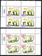 Iceland Sc# 898-899 MNH Block/4 2000 Mushrooms - Blokken & Velletjes