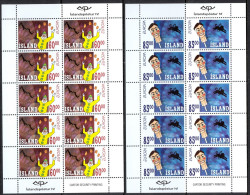 Iceland Sc# 966-967 MNH Pane/10 2002 Europa - Nuevos