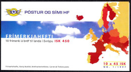 Iceland Sc# 844 MNH Complete Booklet 1997 45k Europa - Markenheftchen