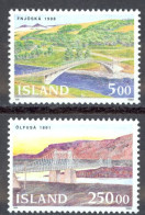 Iceland Sc# 754-755 MNH 1992 Bridges - Ongebruikt
