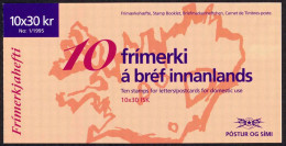 Iceland Sc# 799 MNH Complete Booklet 1995 Farmhouses & Church - Libretti