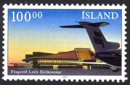 Iceland Sc# 638 MNH 1987 100k Multi Keflavik Intl. Airport Terminal Inauguration - Nuevos