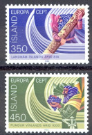 Iceland Sc# 554-555 MNH 1982 Europa - Unused Stamps