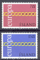 Iceland Sc# 429-430 MNH 1971 Europa - Neufs
