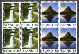 Iceland Sc# 498-499 MNH Block/4 1977 Europa - Neufs