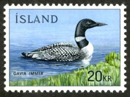 Iceland Sc# 388 MNH 1967 Common Loon - Unused Stamps