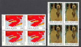 Iceland Sc# 478-479 MNH Block/4 1975 Europa - Neufs