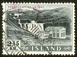 Iceland Sc# 294 Used 1956 Andakilsar - Oblitérés