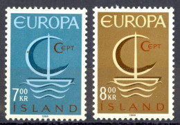 Iceland Sc# 384-385 MH 1966 Europa - Ungebraucht