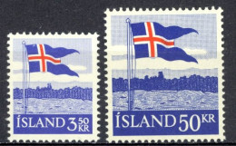 Iceland Sc# 313-314 MH 1958 Flag 40th - Nuovi