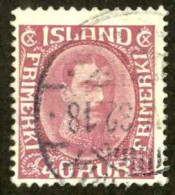 Iceland Sc# 184 Used 1931-1933 40a Christian X - Usados