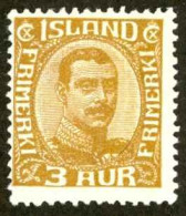 Iceland Sc# 177 MH (a) 1931-1932 3a Christian X - Ongebruikt