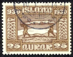 Iceland Sc# 158 Used 1930 25a Definitives - Usados