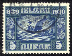 Iceland Sc# 153 Used 1930 5a Definitives - Usados