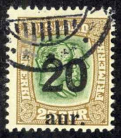 Iceland Sc# 133 Used 1921-1925 20a Overprints - Usados