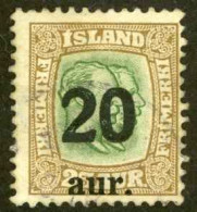 Iceland Sc# 133 MH 1921-1925 20a Overprints - Unused Stamps
