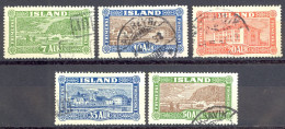 Iceland Sc# 144-148 Used 1925 Views - Oblitérés