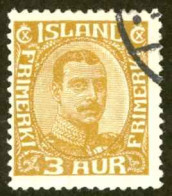 Iceland Sc# 109 Used 1920-1922 3a Christian X - Oblitérés