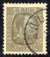 Iceland Sc# 37 Used (a) 1902-1904 6a Gray Brown King Christian IX - Used Stamps