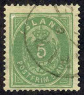 Iceland Sc# 16 Used (a) 1882-1898 5a Green Numeral - Used Stamps