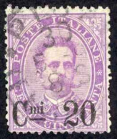 Italy Sc# 66 Used (a) 1890-1891 20c On 50c King Humbert I - Oblitérés