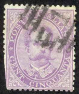 Italy Sc# 50 Used (a) 1879 50c Violet King Humbert I - Gebraucht