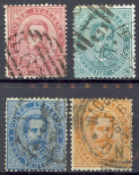 Italy Sc# 45-48 Used (b) 1879 King Humbert I - Oblitérés