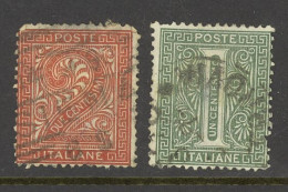 Italy Sc# 24-25 Used 1863-1877 Numerals - Usados