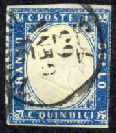 Italy Sc# 19 (thin) Used (b) 1862 20c King Victor Emmanuel II - Usados