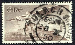 Ireland Sc# C1 Used (a) 1949 1p Dark Brown Air Post - Aéreo