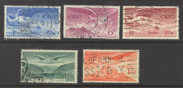 Ireland Sc# C2-C6 (Assorted) Used 1948-1965 Air Post - Airmail