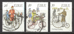 Ireland Sc# 824-826 Used 1991 Irish Cycles - Used Stamps