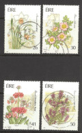 Ireland Sc# 810-813 Used 1990 Garden Flowers - Gebraucht