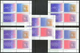 Ireland Sc# 392b MNH Lot/5 Souvenir Sheet 1976 American Bicentennial - Neufs