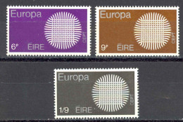Ireland Sc# 279-281 MNH 1970 Europa - Unused Stamps