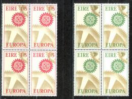 Ireland Sc# 232-233 MNH Block/4 1967 Europa - Nuevos