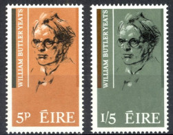 Ireland Sc# 200-201 MH 1965 William Butler Yeats - Unused Stamps