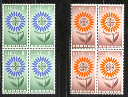 Ireland Sc# 196-197 MNH Block/4 1964 Europa - Neufs