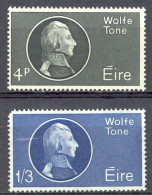 Ireland Sc# 192-193 MH 1964 Wolfe Tone - Ongebruikt