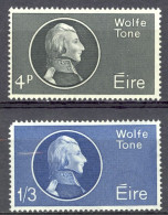 Ireland Sc# 192-193 MNH 1964 Wolfe Tone - Unused Stamps