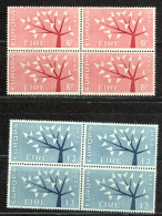 Ireland Sc# 184-185 MNH Block/4 1962 Europa - Unused Stamps