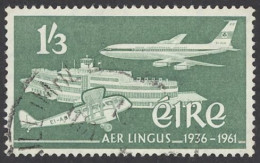 Ireland Sc# 178 Used (a) 1961 Aer Lingus 25th - Usados