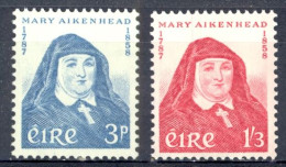 Ireland Sc# 167-168 MNH 1958 Mother Mary Aikenhead - Neufs