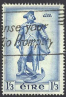 Ireland Sc# 156 Used (a) 1956 1sh3p Statue Of John Barry - Used Stamps