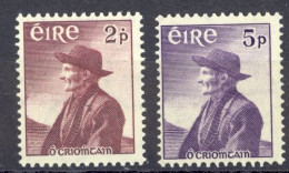 Ireland Sc# 159-160 MH 1957 Thomas O'Crohan - Nuovi