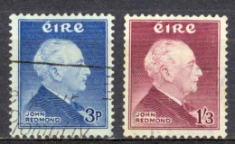 Ireland Sc# 157-158 Used (a) 1957 John Edward Redmond - Used Stamps