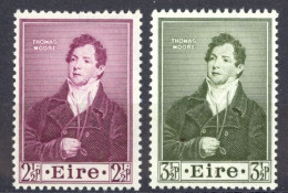 Ireland Sc# 145-146 MH 1952 Thomas Moore - Unused Stamps