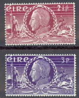 Ireland Sc# 135-136 MH 1948 Theobald Wolfe Tone - Unused Stamps